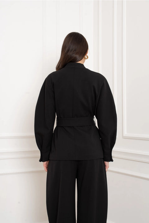 Ori Belted Kimono-Style Jacket