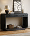 Classic Black Console Table with 3 Drawers &amp; Storage Shelf