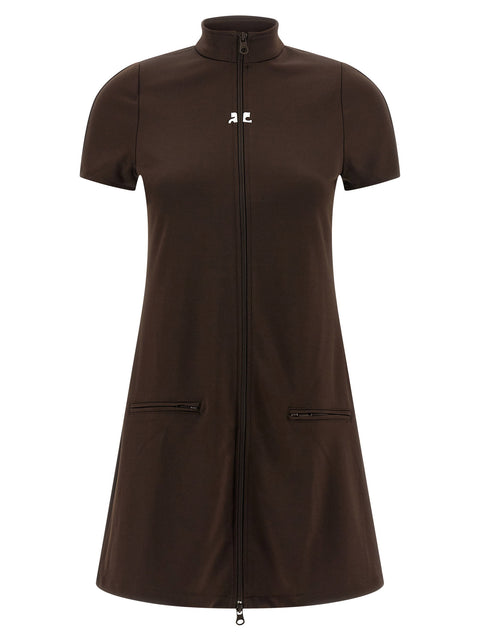 Courreges Interlock Tracksuit Mini Dress