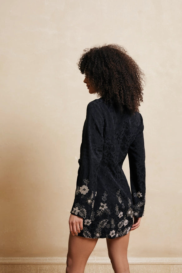Twyla Embroidered Jacket Dress-Jacket-La fuori-Urbanheer