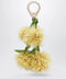 Christian Louboutin Leather bag charm in the shape of a mimosa