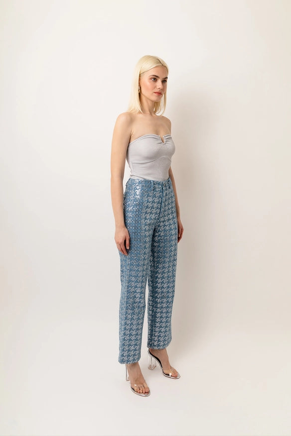 Bambi Sequin Embellished Straight Leg Denim Pants-Pants-Amy Lynn-S-Urbanheer