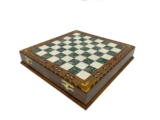 Inches Large Chess Set Green-chess board-Antochia Crafts-Green-Urbanheer