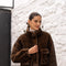 Synthetic Fur Jacket with Patch Pockets