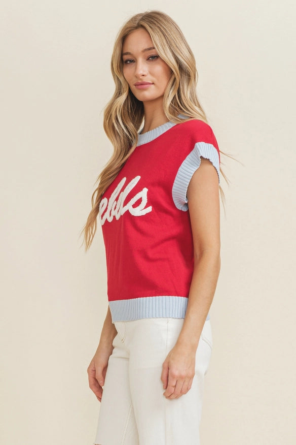 Rebels Game Day Women'S Knit Sweater-Sweater-Cloud Ten-Red-S-Urbanheer