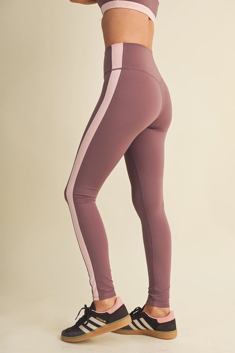 Side Contrast Block Legging