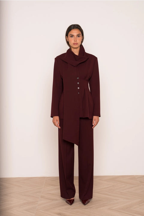Ori Belted Peplum Jacket
