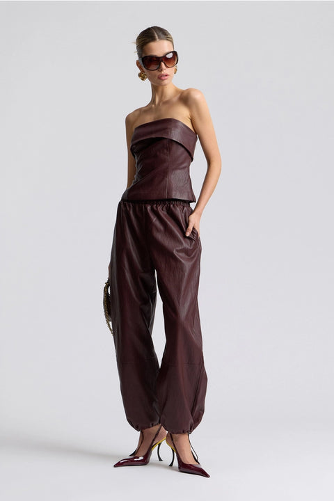 Faux-Ever Leather Tube Top