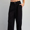 Pleated Elastic Back Waist Pants