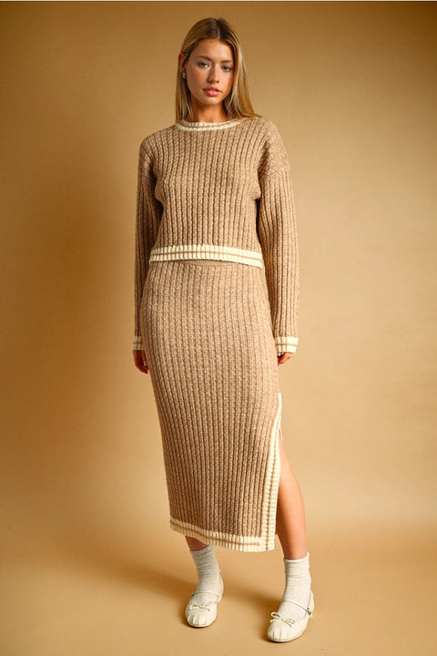 Cable Knit Knit Top