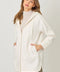 Mystree Hoodie Zip-Up Coat - Ivory