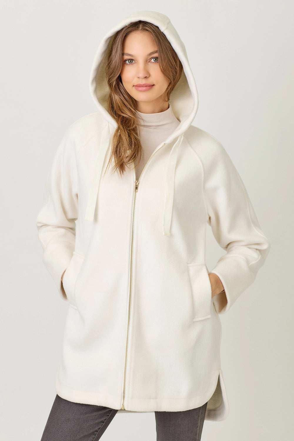 Mystree Hoodie Zip-Up Coat