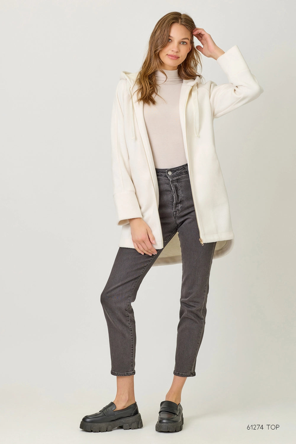 Mystree Hoodie Zip-Up Coat