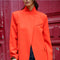 Timeless Structured Jacket with Fold-Down Officer Collar