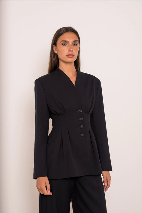 Ori Belted Peplum Jacket