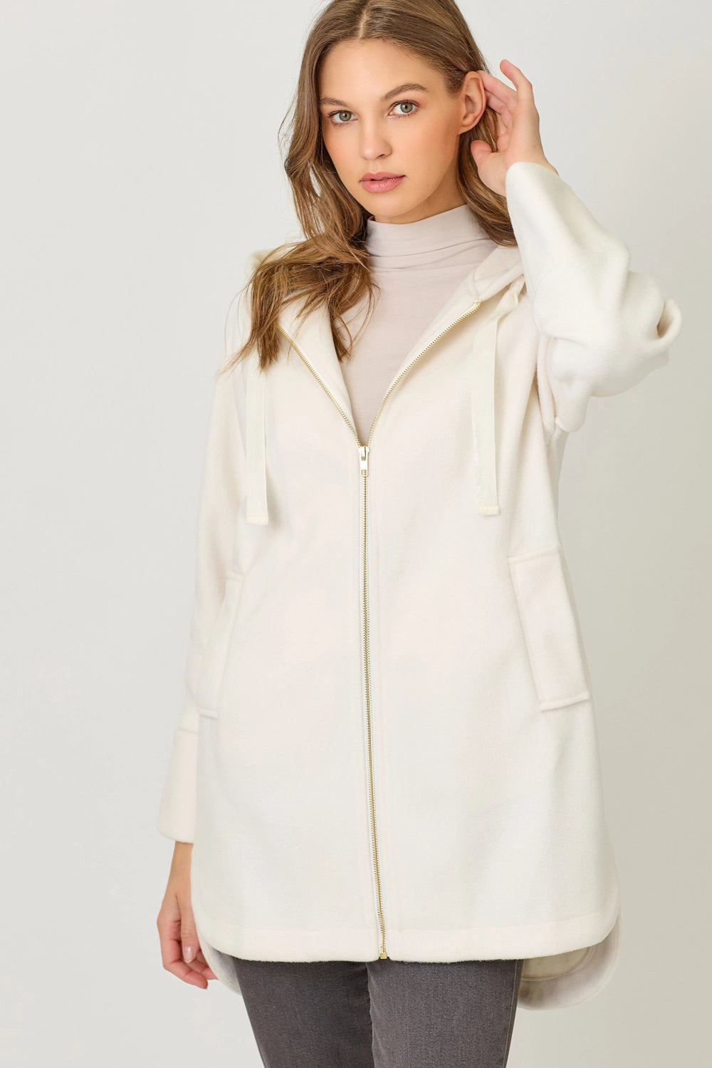 Mystree Hoodie Zip-Up Coat