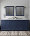 Luxury Marble Top Bathroom Vanity with Faucet – Navy Blue