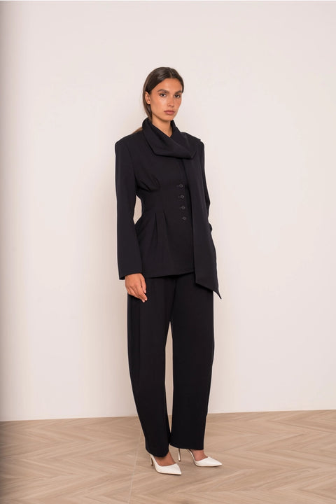 Ori Belted Peplum Jacket