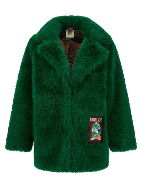Farm Rio Faux Fur Graphic Patch