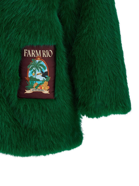 Farm Rio Faux Fur Graphic Patch