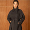 Utility Oversized Long Belted Trench with Stand-Up Collar
