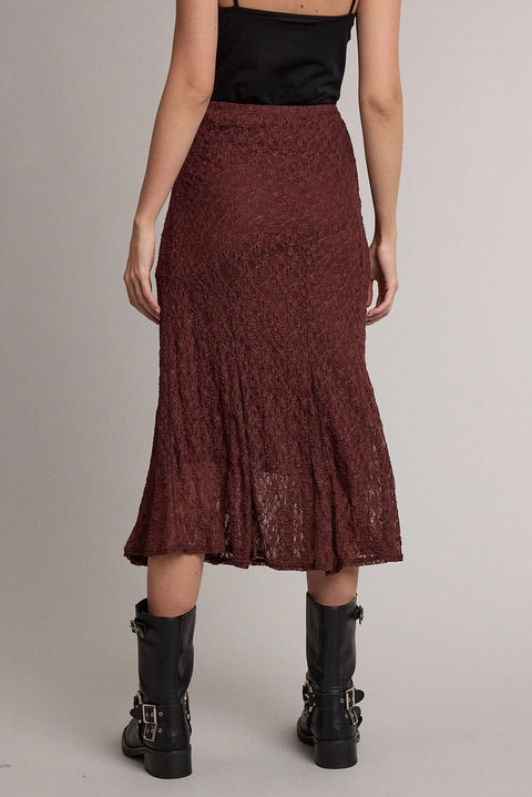 Romantic Lace Mermaid Mid Skirt