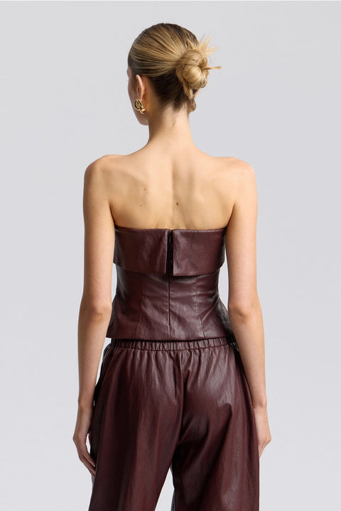 Faux-Ever Leather Tube Top