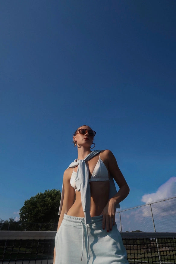 Organic Cotton Joggers Sky Blue-Joggers-Gergana Ivanova-M-Urbanheer