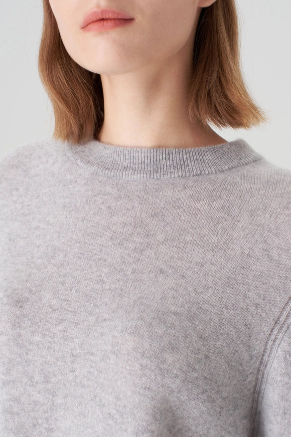 Crewneck Cashmere Sweater-Sweater-Pissenlit-Grey-S-Urbanheer