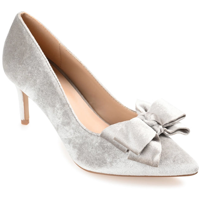 Journee Collection Women's Crystol Pump Grey-Shoes Pumps-Journee Collection-5.5-Urbanheer