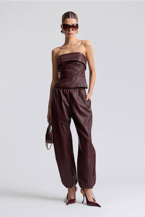 Faux-Ever Leather Tube Top