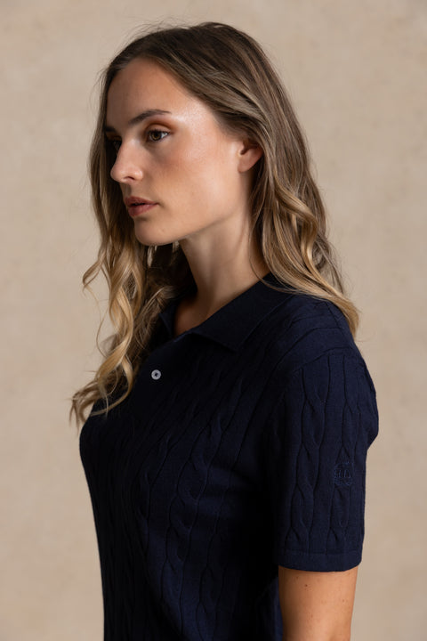 ROSE relaxed-fit jumper with a V-neck.