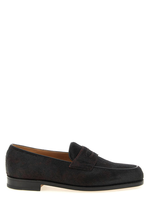 John Lobb Lopez Bristle Hide Loafers