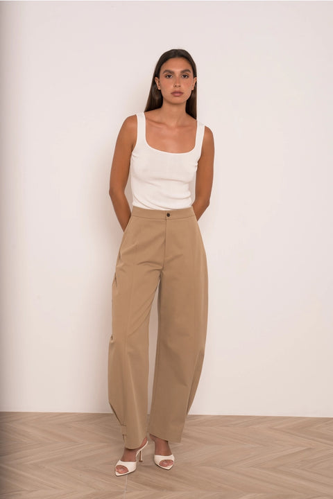 Utility Balloon Pants with A Fastening At the Hem
