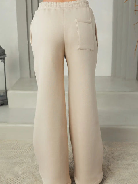 Cozy Fleece Wide Leg Pant