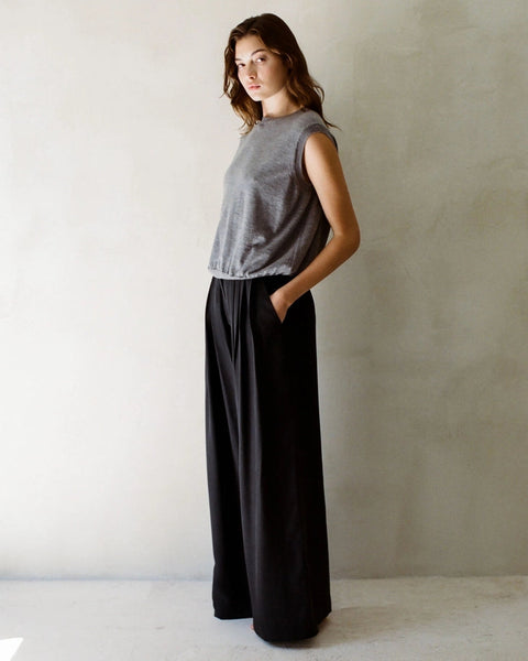 Cashmere Round Neck Sleeveless Vest Top