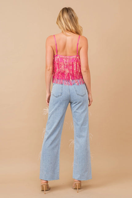 Feather Stone Embellished Mid Rise Denim Jeans-Jeans-Blue B-Urbanheer