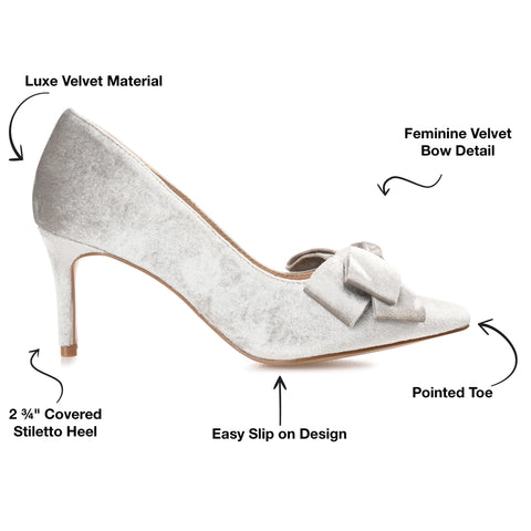 Journee Collection Women's Crystol Pump Grey-Shoes Pumps-Journee Collection-5.5-Urbanheer