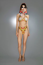 Psychedelic Clouds Red - Bikini-Nuvula-XS-Urbanheer