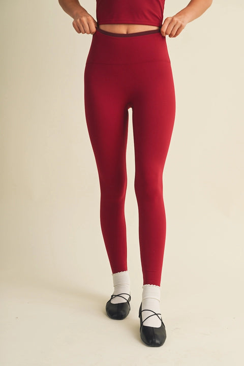 Contrast Binding Legging