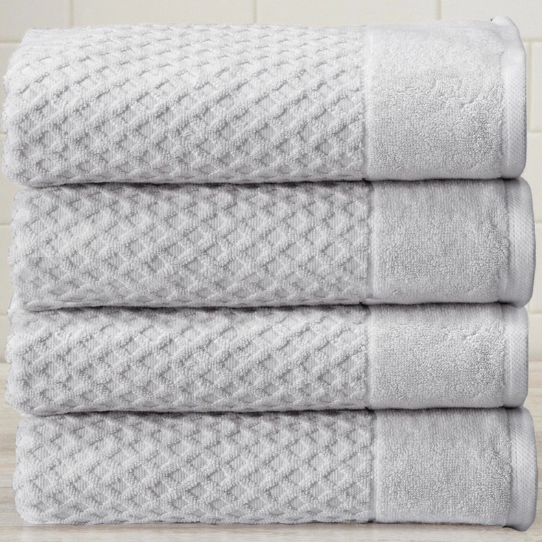 4 Pack Cotton Bath Towels - Grayson Collection-Towel-BH Collective-Pink-Urbanheer