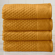 4 Pack Cotton Bath Towels - Grayson Collection-Towel-BH Collective-Marigold-Urbanheer
