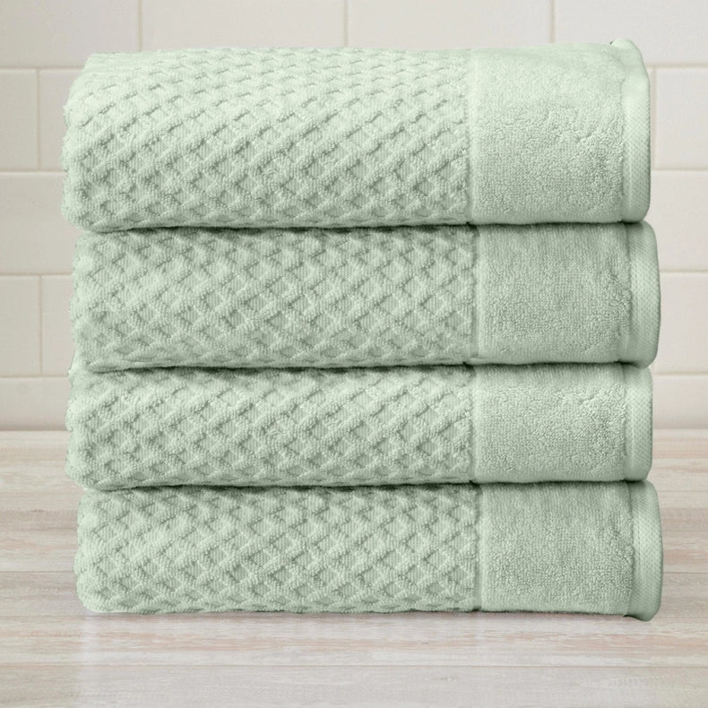 4 Pack Cotton Bath Towels - Grayson Collection-Towel-BH Collective-Pink-Urbanheer