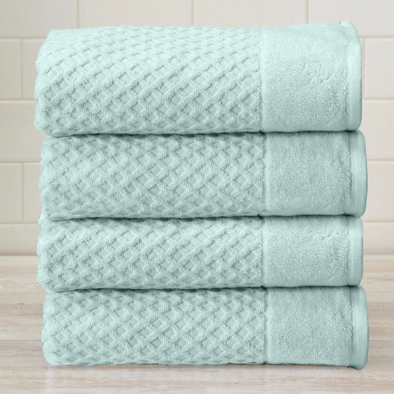 4 Pack Cotton Bath Towels - Grayson Collection-Towel-BH Collective-Pink-Urbanheer