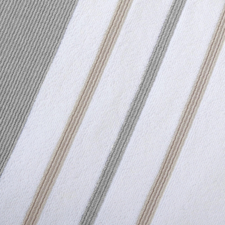 4 Pack Cotton Stripe Hand Towel - Noelle Collection-Towel-BH Collective-Gold / Grey-Urbanheer