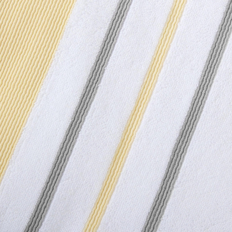 4 Pack Cotton Stripe Hand Towel - Noelle Collection-Towel-BH Collective-Gold / Grey-Urbanheer