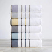 4 Pack Cotton Stripe Hand Towel - Noelle Collection-Towel-BH Collective-Gold / Grey-Urbanheer