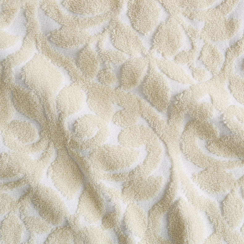 4 Pack Jacquard Hand Towels - Cassie Collection-Towel-BH Collective-White / Tan-Urbanheer