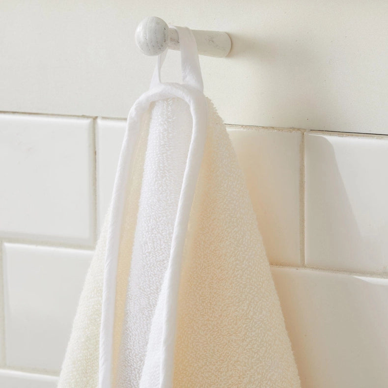 4 Pack Two-Toned Hand Towel - Vanessa Collection White / Ivory-Towel-BH Collective-White / Ivory-Urbanheer