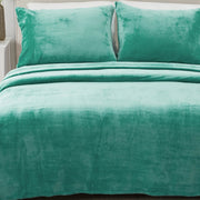 4-Piece Solid Plush Sheet - Velvet Luxe Collection Aqua-Set-Wonder Home-Queen-Urbanheer